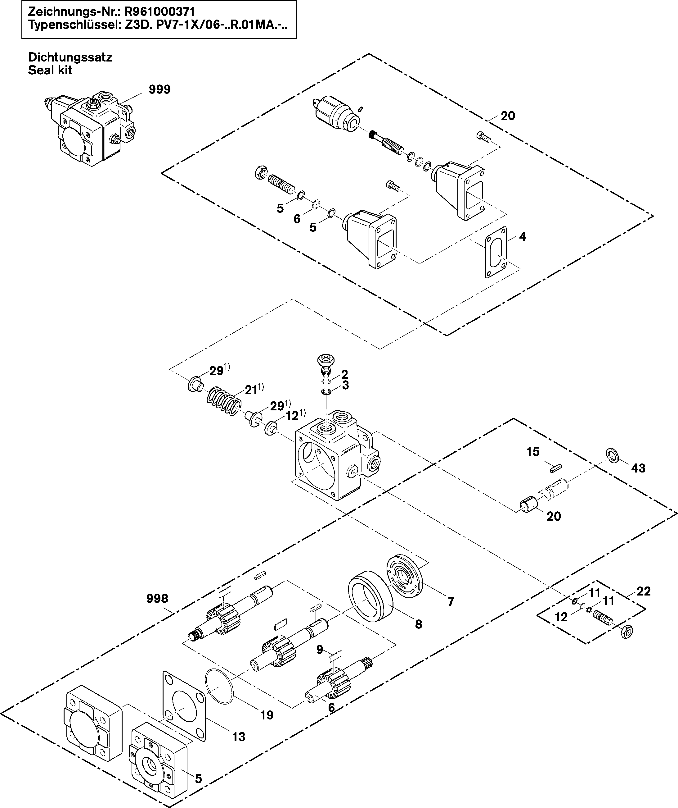 Spare parts exploded drawing