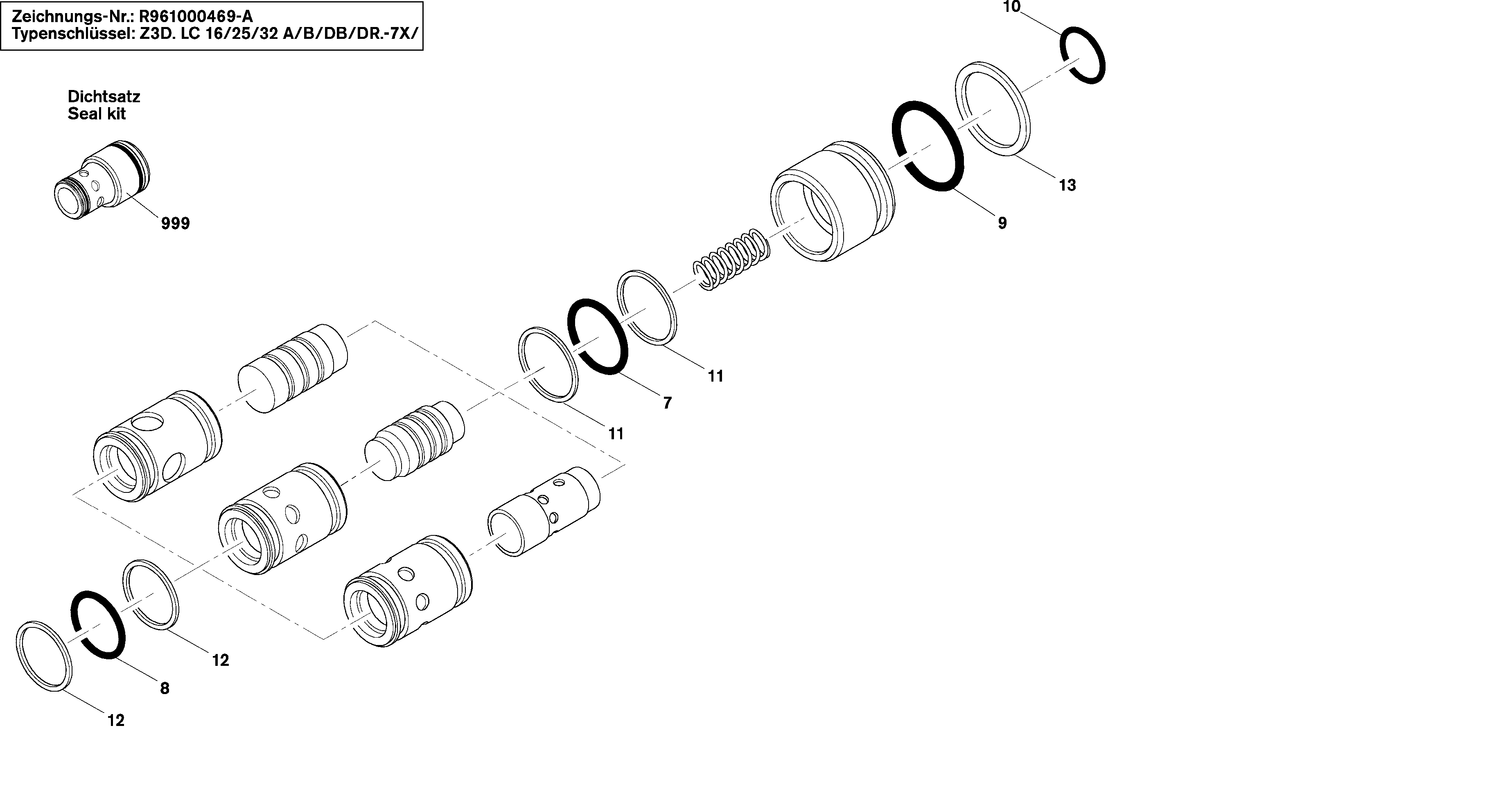Spare parts exploded drawing